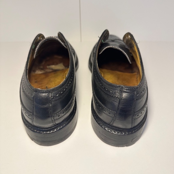 Florsheim Imperial Kenmoor - Black Wingtip Brogues - LWB - size 9.5 D - vintage main image 7